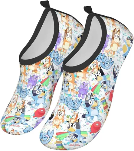 Vista 2 de NZHMZJK Zapatos de agua para niños y niñas, calcetines acuáticos de secado rápido, para natación, playa, yuga, ejercicio, deporte, piscina, camping