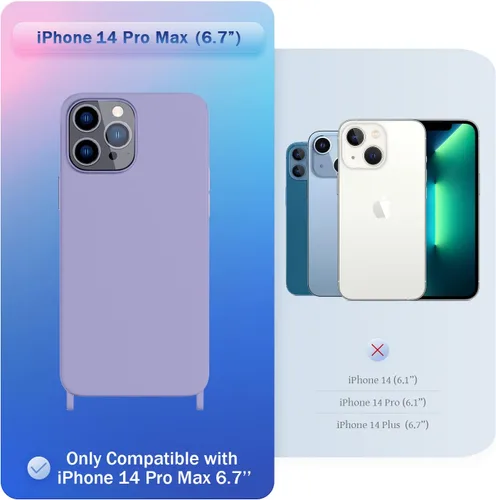 Vista 360 de Funda compatible con iPhone 8 Plus, iPhone 7 Plus/6 Plus/6S Plus con cordón, funda cruzada para iPhone con correa ajustable de silicona para iPhone