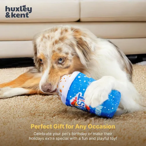 Vista 8 de Huxley & Kent Juguete Divertido para Perros con Chirriador – Juguetes de Felpa Power Plush Chirriantes para Perros Pequeños, Medianos y Grandes