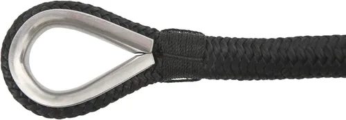 Vista 8 de [Usado] NovelBee - Línea de anclaje de nailon con dedal (1/2 pulgada x 600 pies) (negro) 1/2 Inch Anchor Rope 600 Feet,Black Boat Anchor