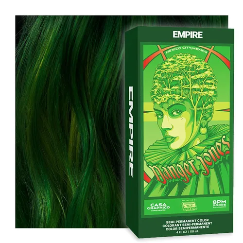 Vista 8 de Danger Jones Color de cabello semipermanente (Adrenalina, verde neón)