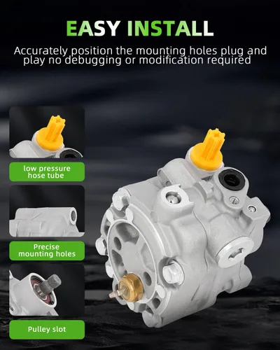 Vista 5 de Bomba de dirección asistida SCITOO compatible para Saab 9-2X 2.0L 2005, Saab 9-2X 2.5L 2006, Subaru Impreza 2.0L 2004 2005 2006 2007, Kit de bomba