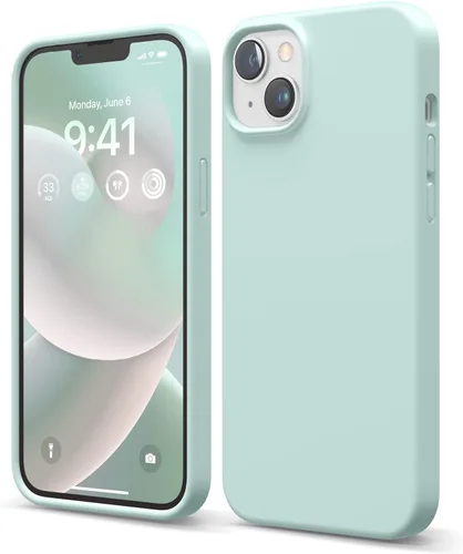 Vista 15 de elago Funda compatible con iPhone 14 Plus, de silicona líquida, funda protectora de cuerpo completo, a prueba de golpes, diseño delgado, forro