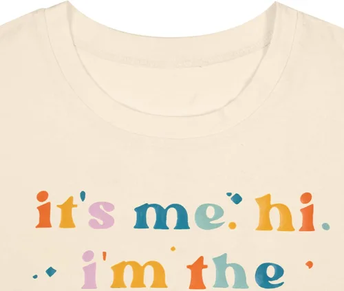 Vista 7 de Camiseta casual con texto en inglés "It's Me,Hi,I'm The Cool Mom,It's Me" para mujer