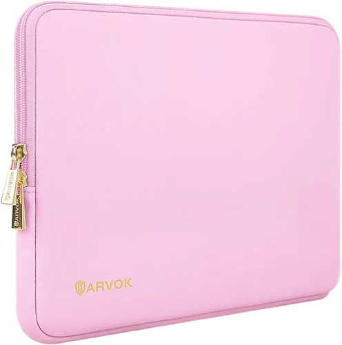 Vista 9 de ARVOK Funda para laptop, funda impermeable para MacBook Air MacBook Pro, bolsa de transporte para computadora Blanco