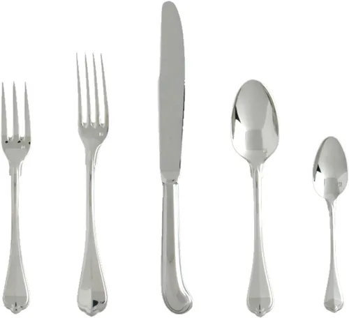 Vista 14 de FORTESSA Ashton - Cubiertos de acero inoxidable 18/10, ajuste de lugar de 5 piezas con cuchillo, tenedores y cucharas (servicio para 1), apto