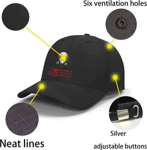 Vista 3 de Gorra de béisbol para papá, sombrero de algodón sin estructura, ajustable, para hombres y mujeres