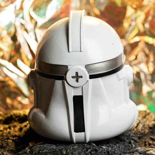 Vista 5 de Máscara de casco de soldado clon Phase 2, accesorios de disfraz para adultos