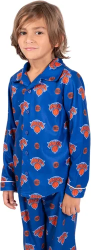 Vista 3 de Ultra Game Conjunto de pijama juvenil oficial de la NBA de 2 piezas súper suaves con botones