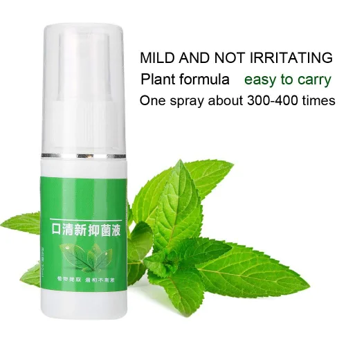Vista 6 de Spray de respiración oral, rocía mal aliento, espray ambientador de aliento, espray de halitosis de olor oral, elimina el mal aliento, enjuague bucal