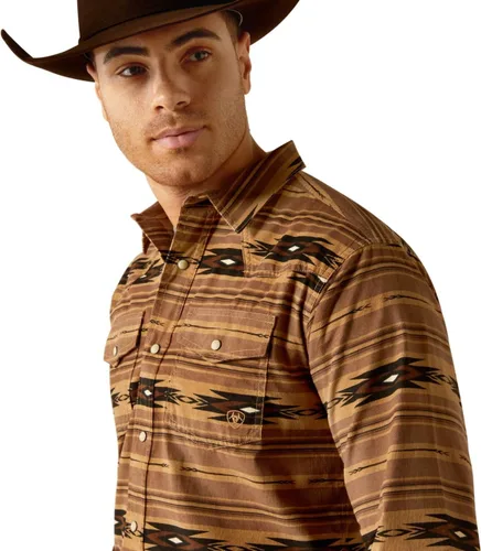 Vista 4 de ARIAT Camisa Hobar Retro Fit para hombre