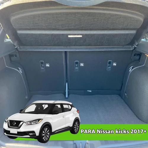 Vista 2 de Funda de carga Compatible con Nissan Kicks 2024 2017 2018 2019 2020 2021 2022 2023, protector de maletero, negro