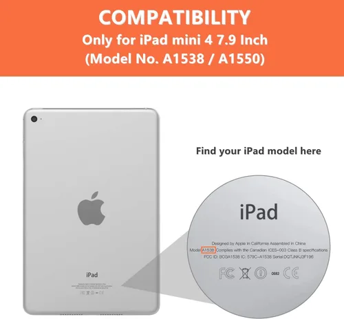 Vista 2 de iCoverCase Funda transparente para iPad mini 4, funda protectora flexible de TPU suave transparente ultrafina para iPad mini 4 (7.9") - Transparente