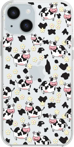 Vista 9 de Blingy's Funda compatible con iPhone 15, divertido estilo gato con patrón de hojas de otoño, lindo diseño de animales de otoño, funda protectora