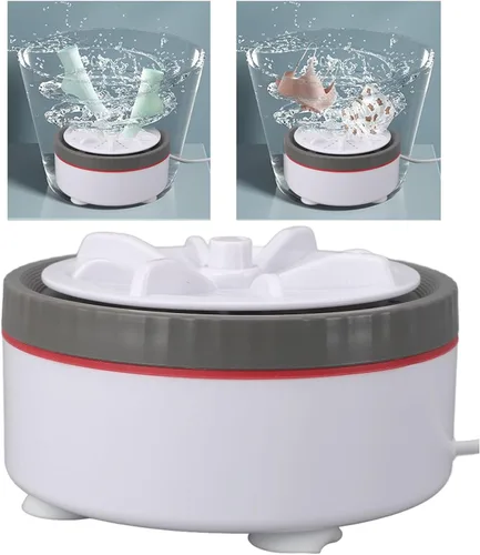 Vista 6 de Zerodis Lavadora mini fregadero, lavadora turbo ultrasónica alimentada por USB, portátil, para viajes, negocios, camping, hogar, universidad, casas