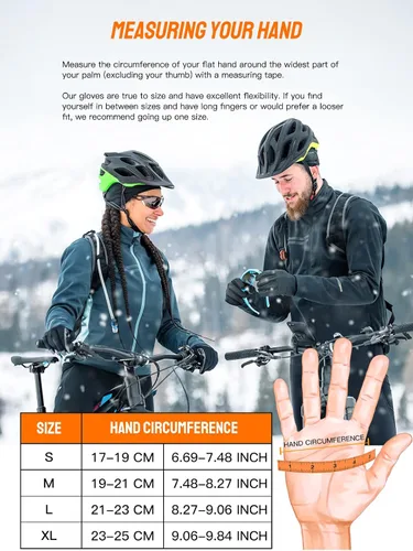 Vista 6 de TRENDOUX Guantes de invierno para hombres y mujeres con pantalla táctil guantes para correr para clima frío guantes cálidos guantes de trabajo