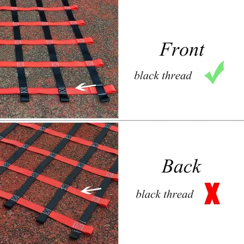 Vista 4 de Red de Carga para Escalar, Columpio de Patio de Juegos al Aire Libre, Accesorios de Conjunto de Columpios para Curso de Obstáculos Ninja para Niños