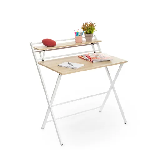 Vista 12 de Escritorio Plegable con Estante Tablezy InnovaGoods