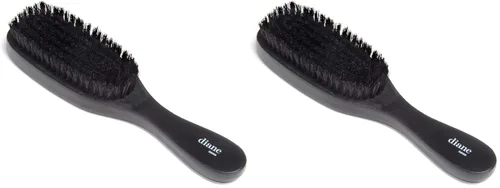 Vista 12 de Diane Cepillo curvo de cerdas de jabalí 100% para hombres y mujeres, desenredante, suavizante, estilos de ondas para cabello fino a medio, restaura