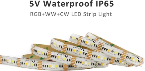 Vista 2 de GLEDOPTO Zigbee RGBCCT - Tira de luz LED USB de 6.6 ft, compatible con dispositivo Zigbee Zll Link, control de voz Amazon Alexa Echo, tira de luz