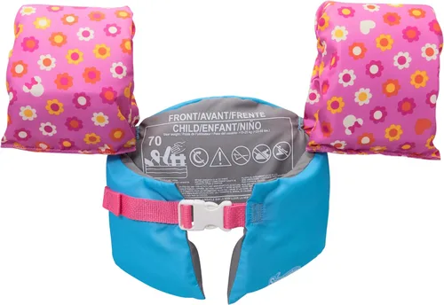 Vista 4 de SwimWays Disney Minnie - Entrenador de natación, chaleco salvavidas aprobado por la Guardia Costera de EE. UU., chaleco de natación para niños
