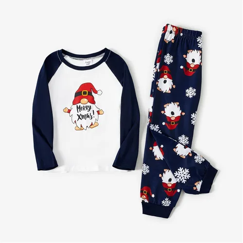 Vista 3 de PATPAT Pijamas de Navidad para la familia, conjuntos de pijamas navideños a juego para la familia con el bebé