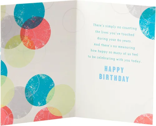 Vista 3 de Hallmark - Tarjeta de felicitación de cumpleaños número 100 (confeti)