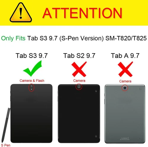 Vista 2 de Fintie, funda tipo libro Samsung Tab S3 9.7, Z-flor