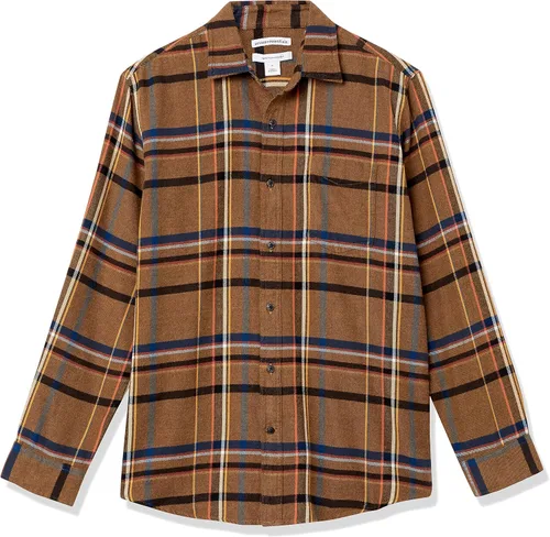 Vista 6 de Tienda Essentials Camisa de franela de manga larga para hombre (disponible en tallas grandes y altas)