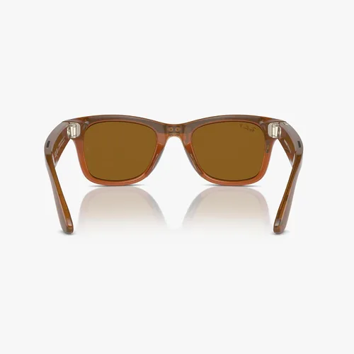 Vista 7 de Ray-Ban - Meta Smart Glasses - Wayfarer Large - Shiny Caramel TransparentBrown Polarized