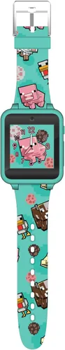 Vista 5 de Minecraft - Reloj inteligente para niños con pantalla táctil, 10 caras de reloj, juegos, cámara, alarma, temporizador, contador de pasos