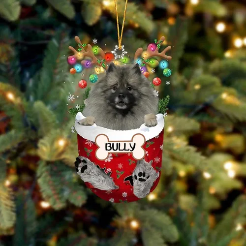 Vista 170 de IZI POD Affenpinscher Adorno de Navidad personalizado para perro, adorno de bolsillo de nieve para perro para árbol de Navidad, adorno acrílico