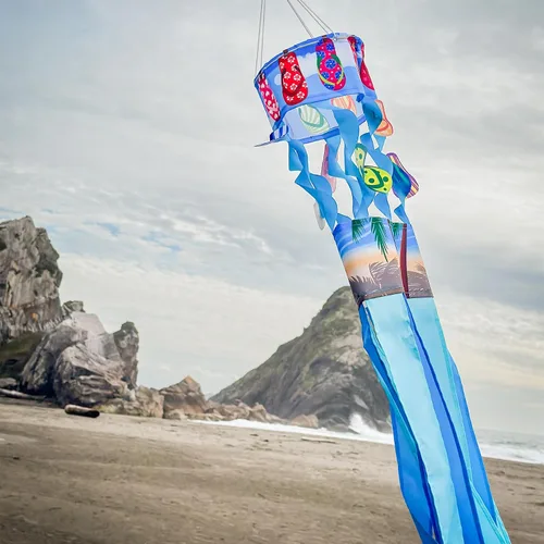Vista 4 de In the Breeze Flip Flop Beach Twistair Windsock, 40