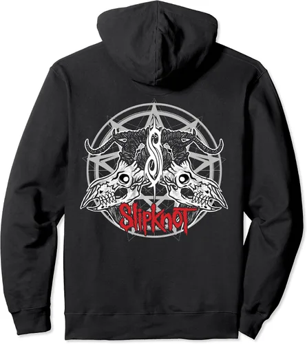 Vista 2 de Slipknot Sudadera con capucha oficial de doble cabra