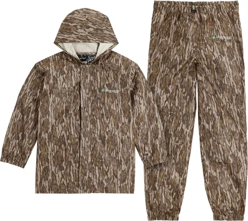 Vista 10 de FROGG TOGGS Traje de lluvia transpirable impermeable Polly Woggs para jóvenes Azul (Arándano)