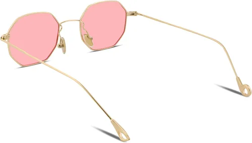 Vista 3 de FEISEDY Hipster Small Polygon Women Men Sunglasses Delicate Metal Frame B2254