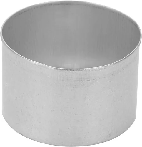 Vista 4 de Aislor Tazas de té a granel, latas de velas de candelita, paquete de 50, plata plateada, talla única