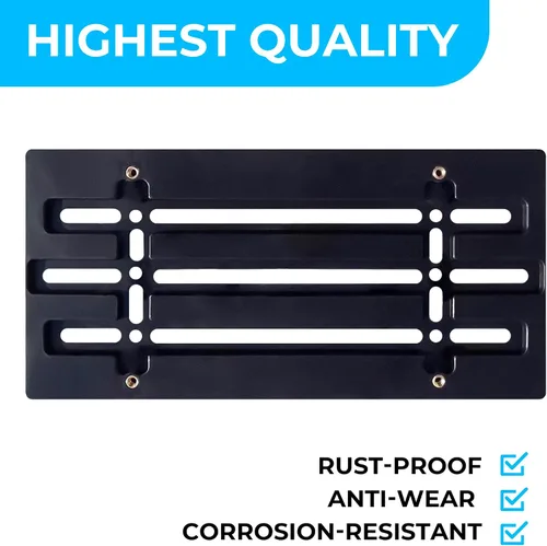 Vista 3 de Soporte de placa de parachoques delantero para Ford 2000-2025, juego de soportes de placa con 6 tornillos únicos y kit de llave, kit de montaje