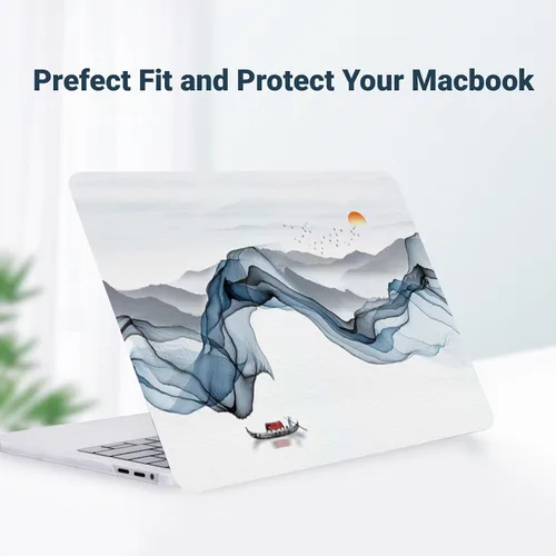 Vista 107 de Funda compatible con MacBook Air de 15" M5 M4 M3 M2 2023-2026 Negro (Black Lace)