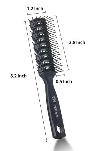 Vista 2 de PERFEHAIR Cepillo de pelo ventilado para secar con secador, peinar cabello largo, corto, fino, grueso, seco o húmedo, libre de estática y resistente