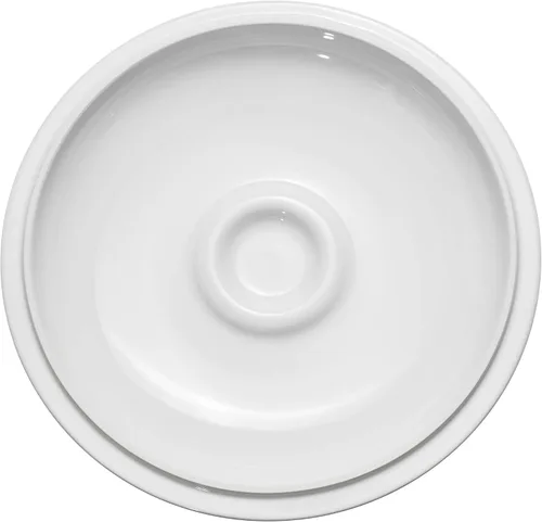 Vista 6 de STAUB Olla de cerámica redonda cubierta para brie de 8 pulgadas - Blanca