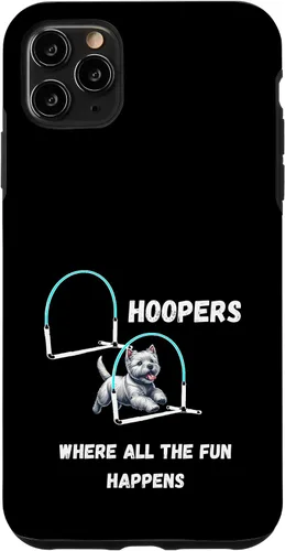 Vista 11 de iPhone 14 Pro Max Dog Agility - Dog Hoopers - toda la diversión pasa con Westie Case