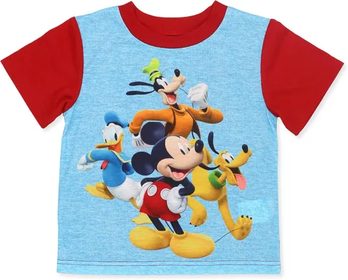 Vista 4 de Disney Mickey Mouse - Conjunto de pijama de 2 piezas para niños pequeños