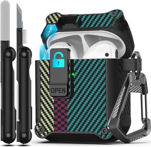 Vista 38 de RFUNGUANGO Fundas protectoras para Airpods de 2ª y 1ª generación, color 2º -Blanco
