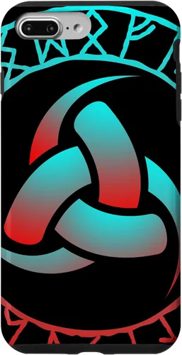 Vista 9 de Funda con símbolo vikingo Triskele Odin Horns nórdico signo runa para iPhone 15