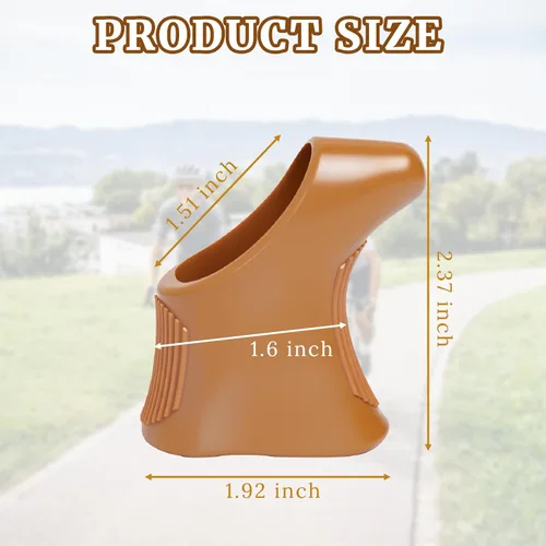 Vista 2 de Fundas de palanca de freno compatibles con Campagnolo Nuovo Super Record Shield Road Bike Shifter Palanca de cambio para deportes al aire libre
