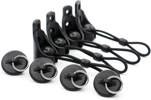Vista 5 de Kit de bungee universal para parasoles opacos y enrollables (negro, Bugee y OR. tapa de extremo, paquete de 2)