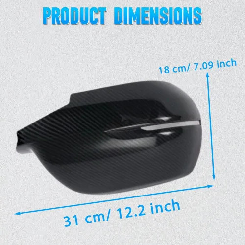 Vista 3 de Carcasa para espejo retrovisor, cubierta de espejo retrovisor lateral, tapa de cubierta de espejo retrovisor exterior, compatible con Honda CRV CR-V
