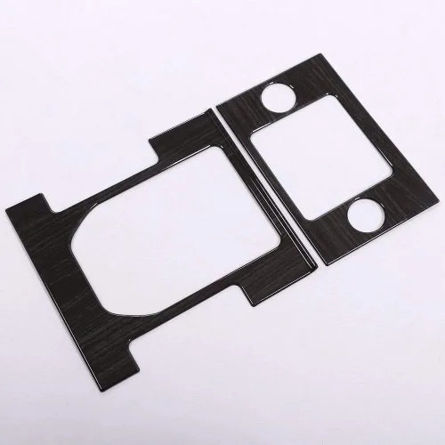 Vista 6 de YIWANG Cubierta de panel de palanca de cambios de coche, cromada, ABS, 2 unidades, para Land Rover Discovery 4 2012-2017, accesorios de coche