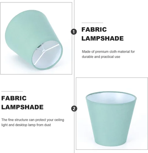 Vista 2 de Uonlytech Pantalla de tela con clip para lámpara de tela, protector de lámpara, cubierta de lámpara, candelabros, bombillas de 5 x 5 x 3 pulgadas